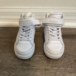 Excellent used condition toddler white high top Champion sneakers